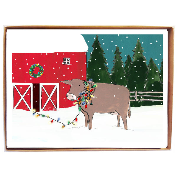 Cow with Lights - box of 8