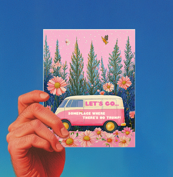 NO TRUMP VAN political everyday card