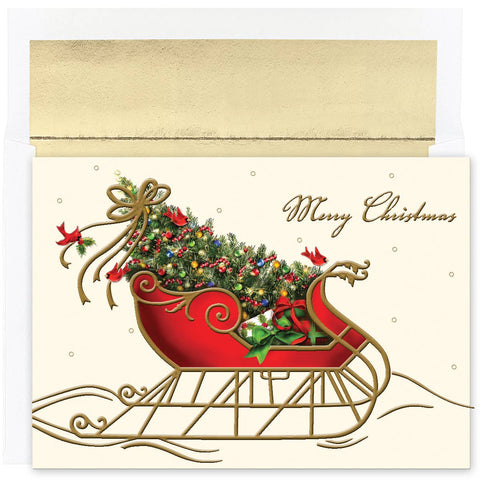 Holiday Sleigh Boxed Holiday Cards