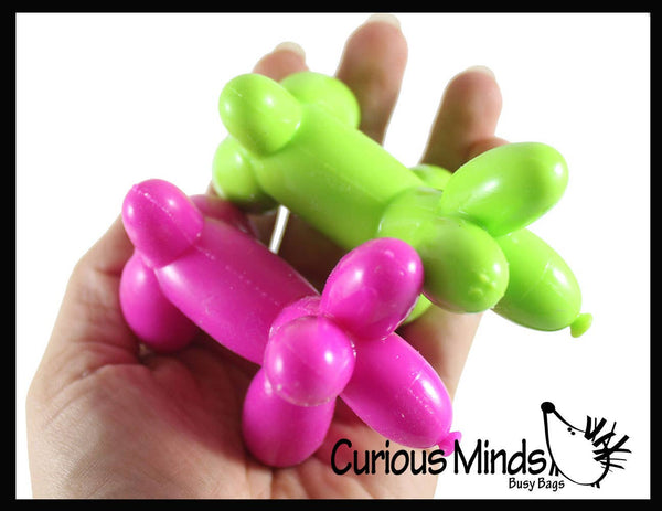 1 Mini Balloon Dog Doh Filled Stress Ball - Cute Squishy Sen