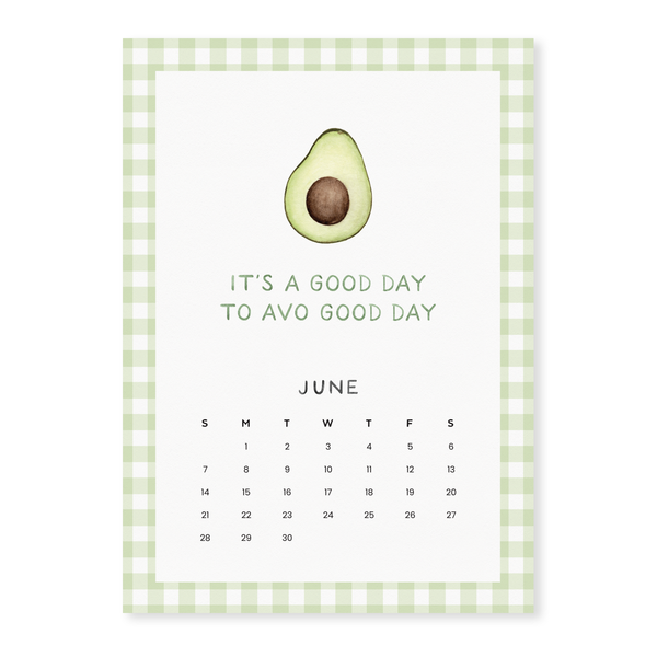 Farmers Market Affirmations — 2026 Kitchen Calendar w Magnet