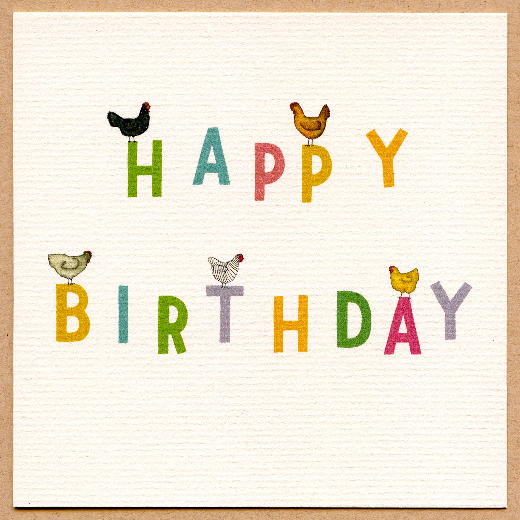 All the Chickens Birthday Greeting Card