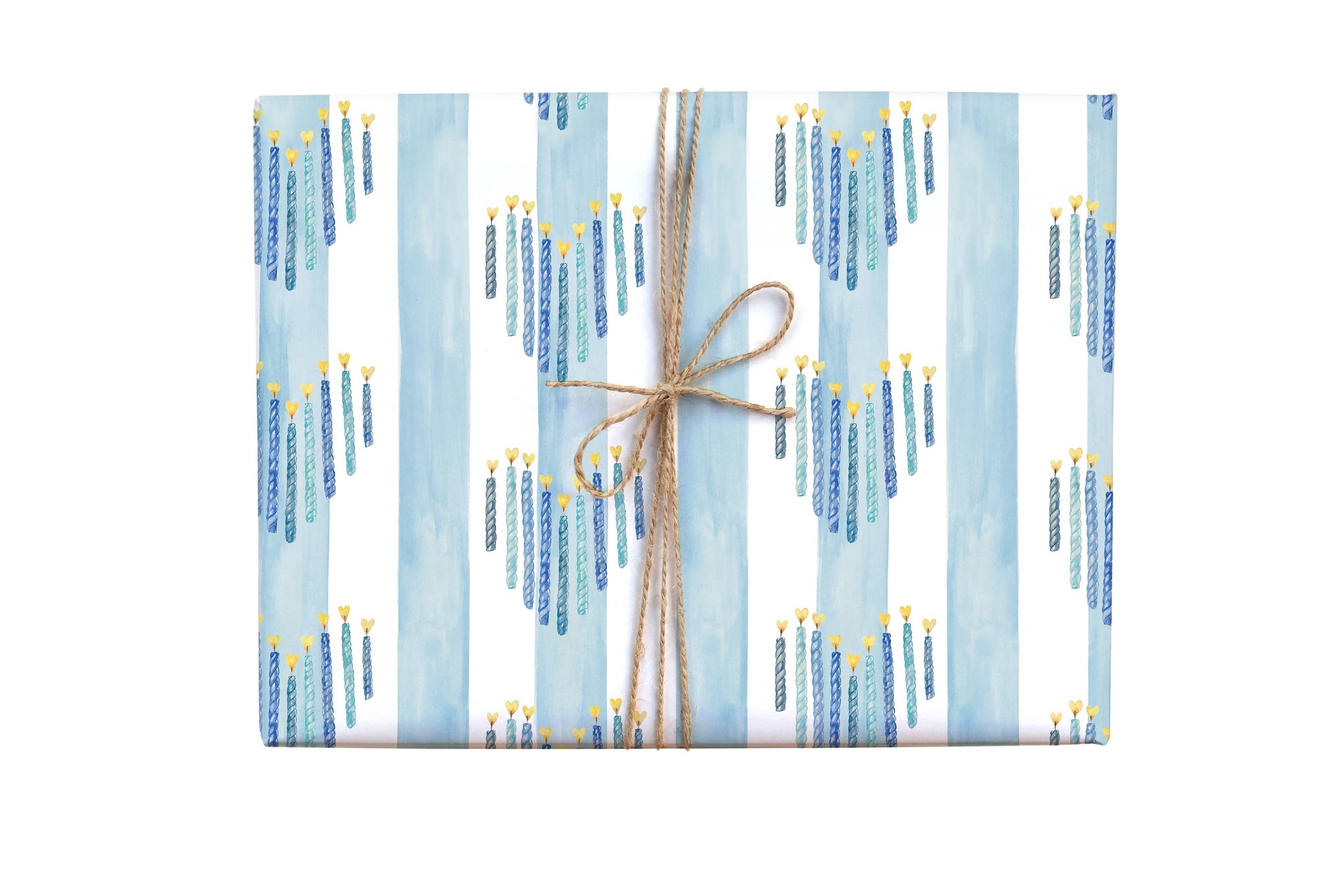 Heart Menorah Gift Wrap Roll
