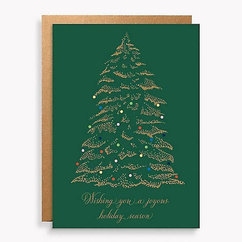 Dotted Tree Christmas Card