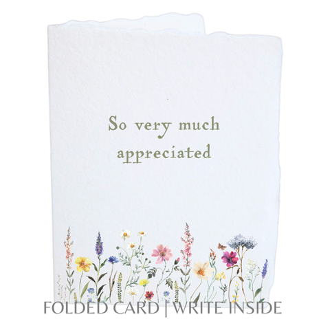 So Appreciated | Eco-Friendly Thank You Greeting Card