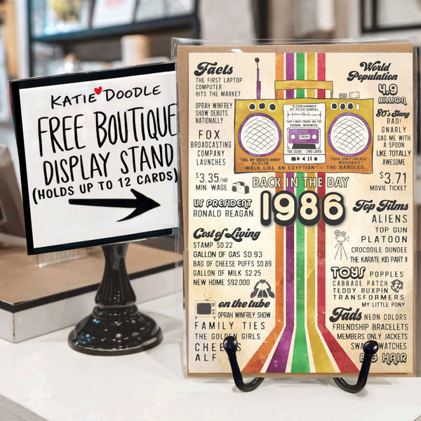 40th Birthday Greeting Cards | 1986 Bday Greetings