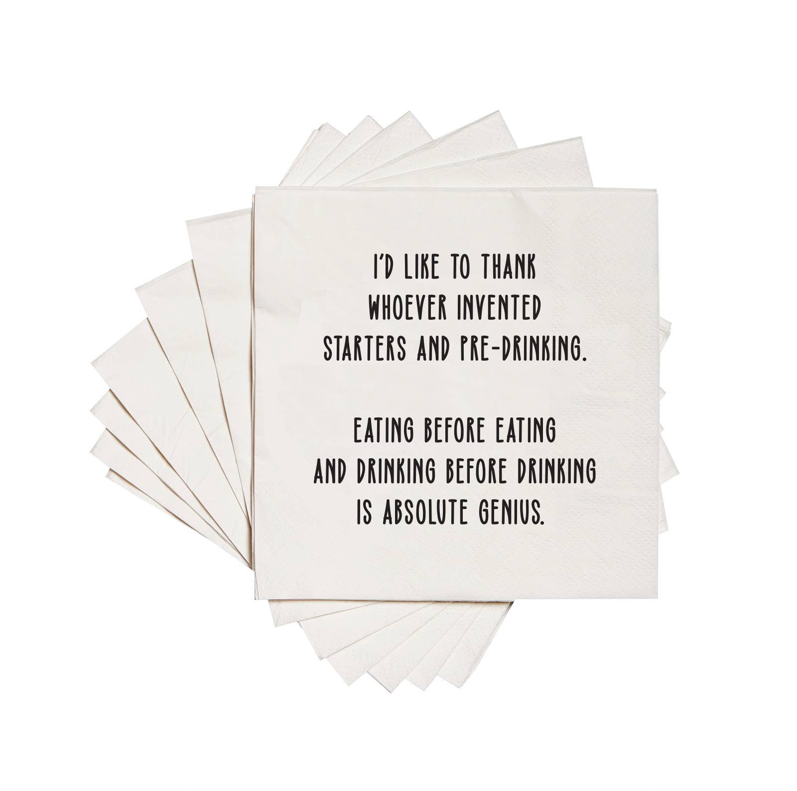 Starters and pre-drinking funny Cocktail Napkins