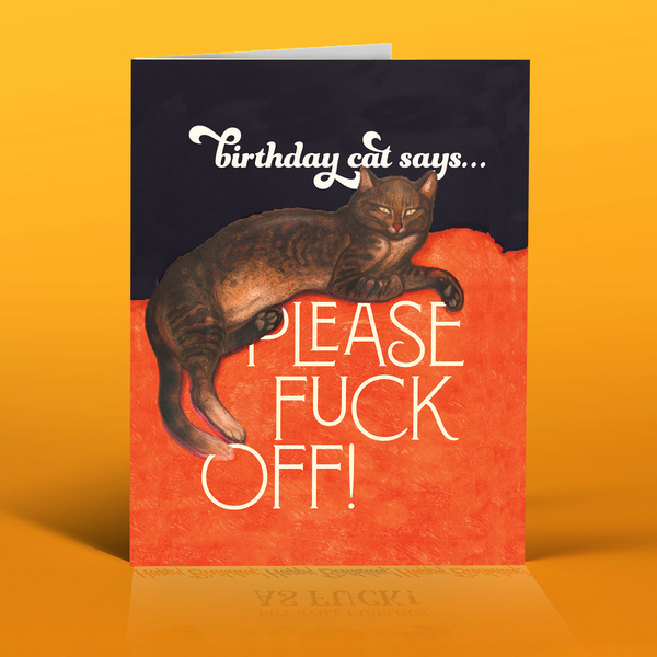 BIRTHDAY CAT! birthday card