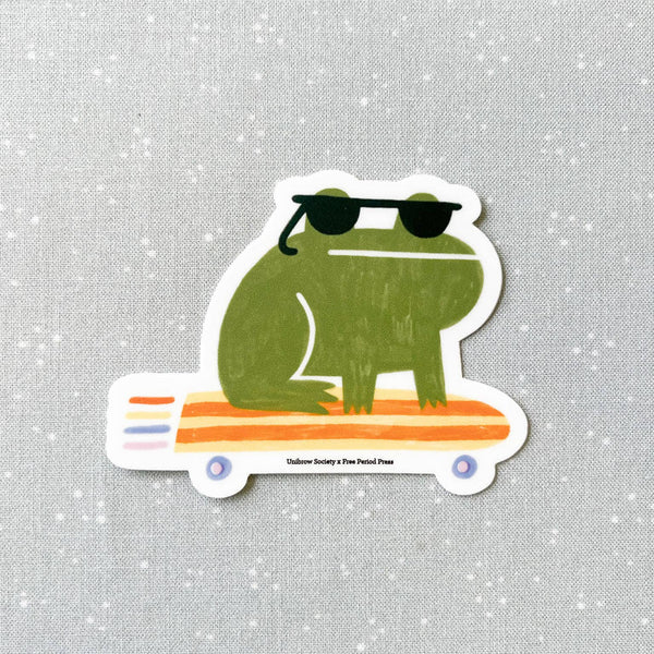 Frog Skateboard Vinyl Decal Sticker