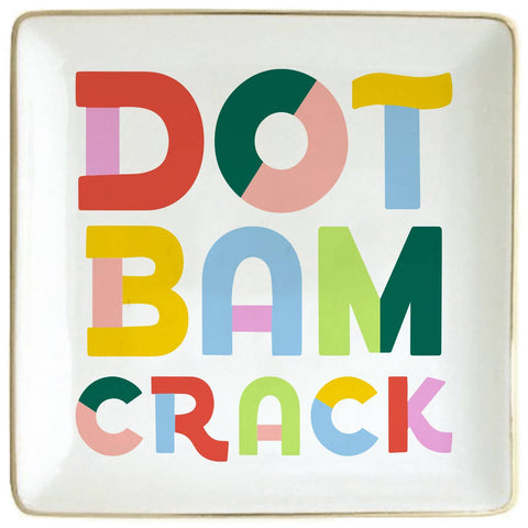Mahjong Ceramic Trinket Tray | Dot Bam Crack