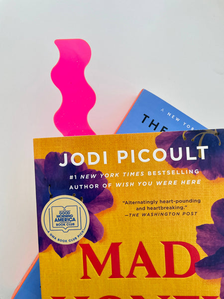 Fun Cute Wavy Squiggle Bookmark, Novelty Book Accessories