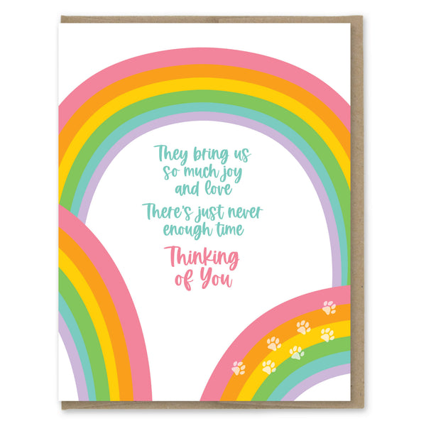 Pet Sympathy Rainbow Card