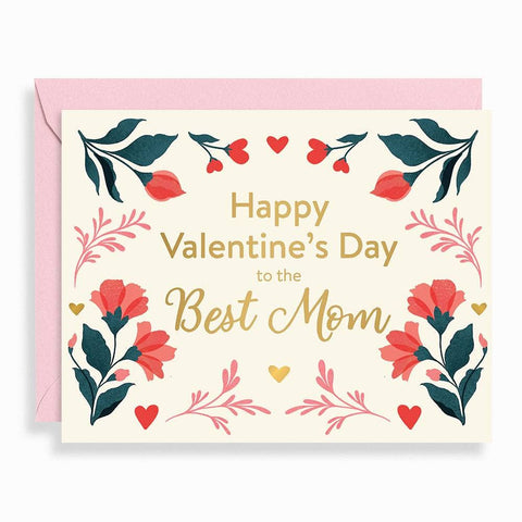 Floral Mom Valentine's Card