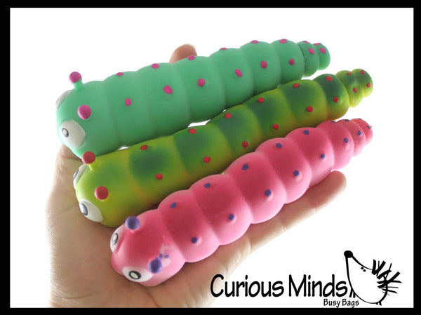 Sand Filled Stretchy Caterpillar Moldable Sensory, Stress