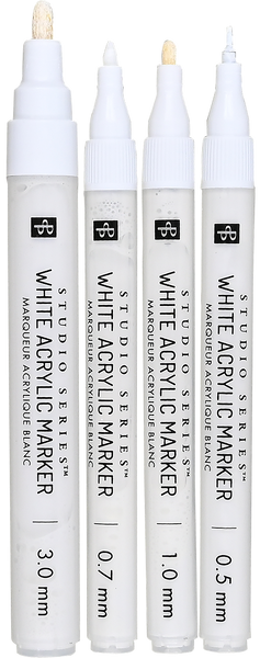 Studio Series White Acrylic Markers