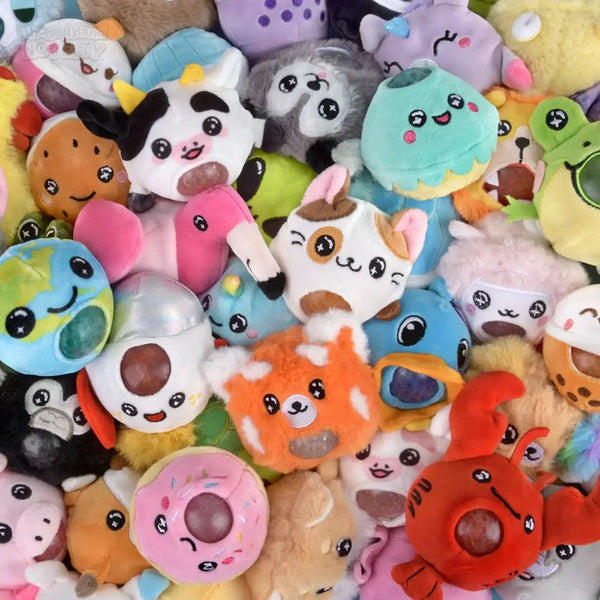Assorted Squeezy Plush Bead Balls