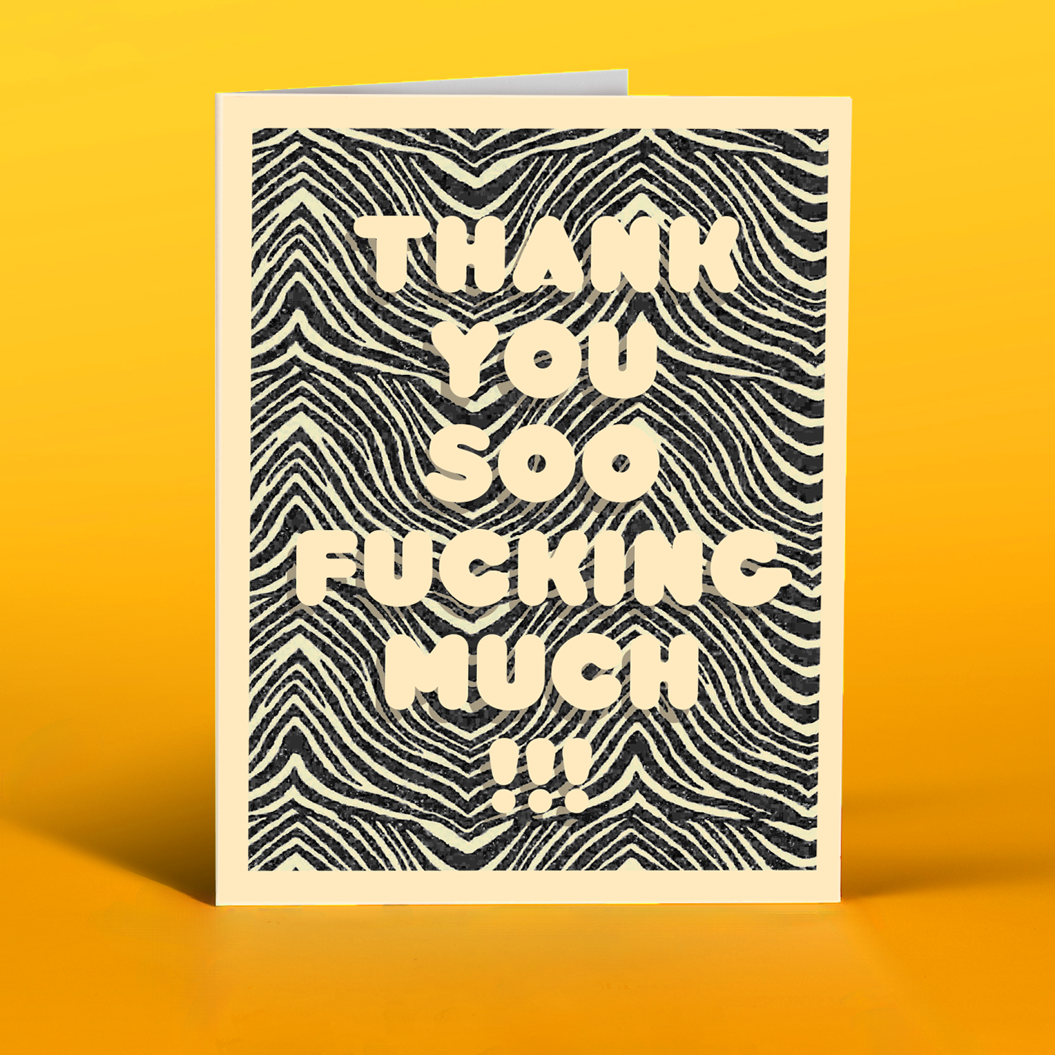 ZEBRA THANK YOU card