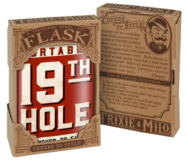 Flask - 19th Hole – birdie juice, golfer gift, fathers day