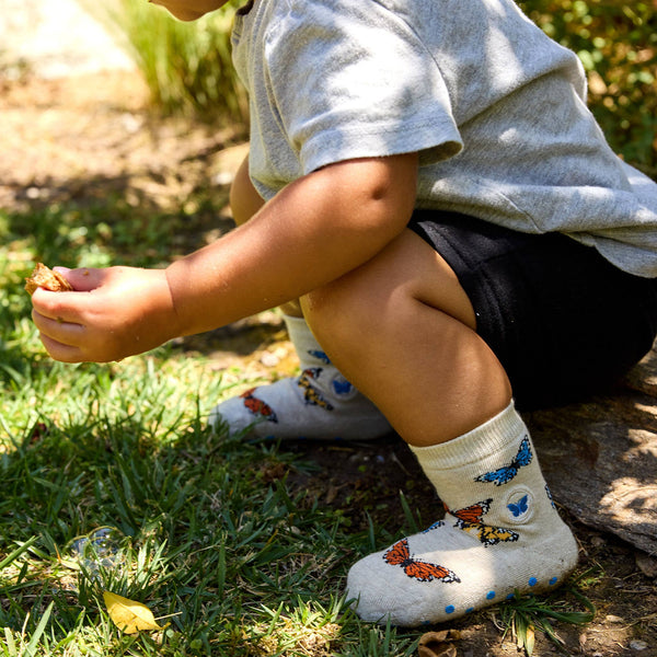Kids Socks that Protect Butterflies | Organic Cotton Socks: Preschool