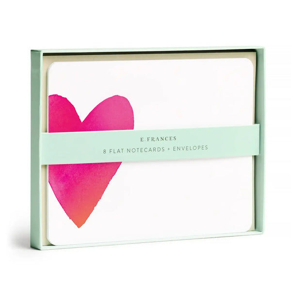 Big Heart Flat Notes | Boxed Notecards