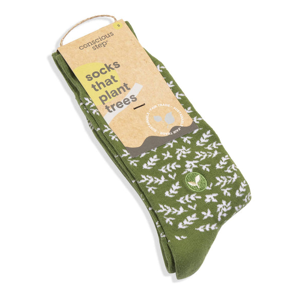 Socks that Plant Trees (Green Branches): Small