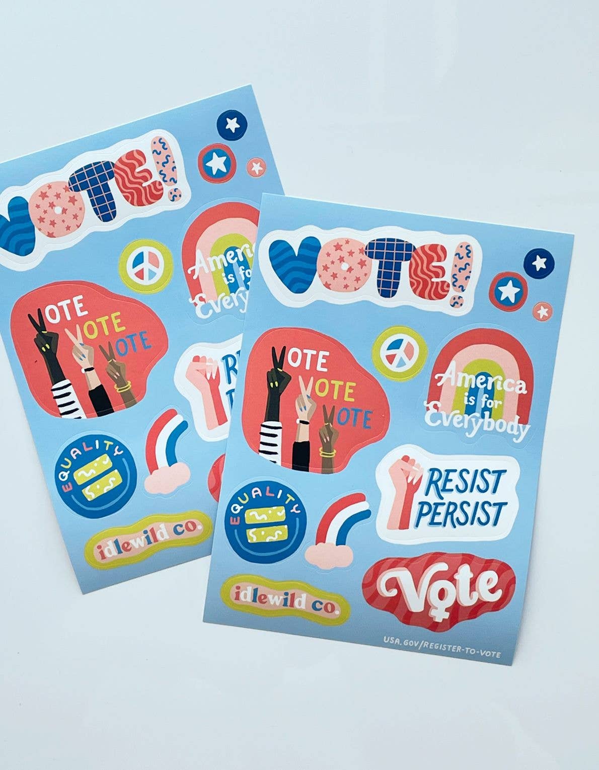 Vote Sticker Sheets