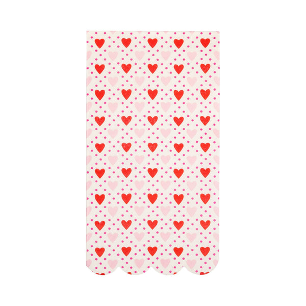 Pink and Red Hearts Guest Napkin (24 ct)