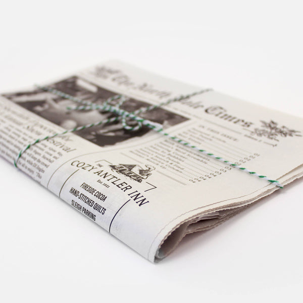 4pk North Pole Times Edition 2 - Newspaper and Gift Wrap