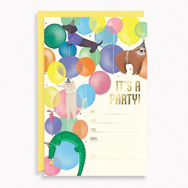 Party Animals Birthday Invitation