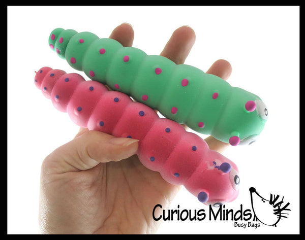Sand Filled Stretchy Caterpillar Moldable Sensory, Stress