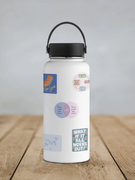 Life Venn Diagram Matte Vinyl Sticker