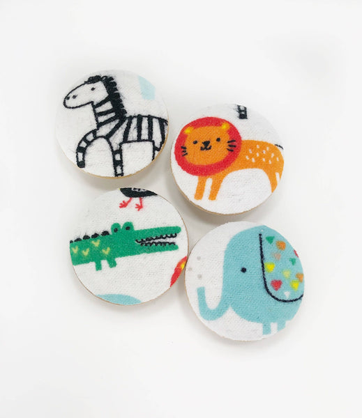 Safari Animals Drawer Knob Pulls Set of 4