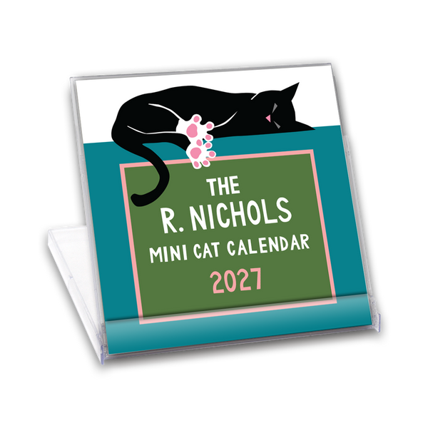 Cat Mini Desk Calendar 2027