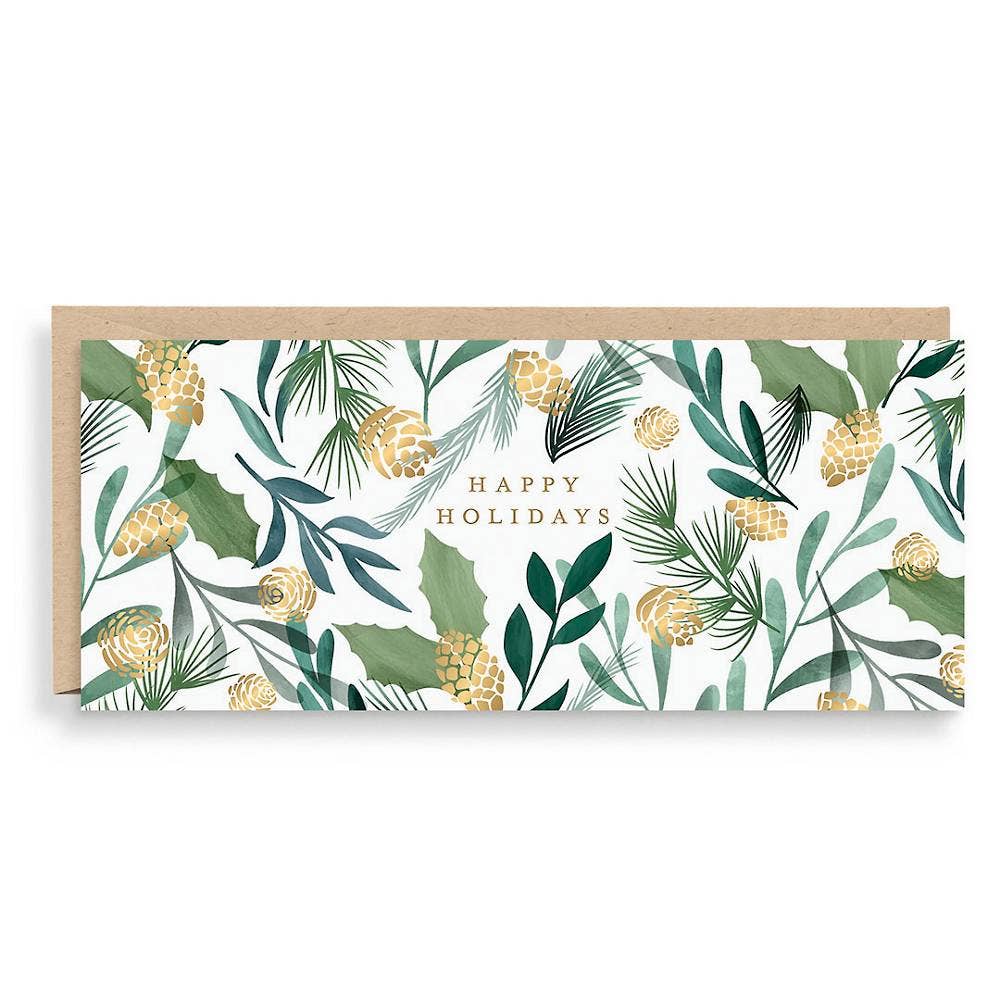 Pinecone Greenery Money Card: S/10