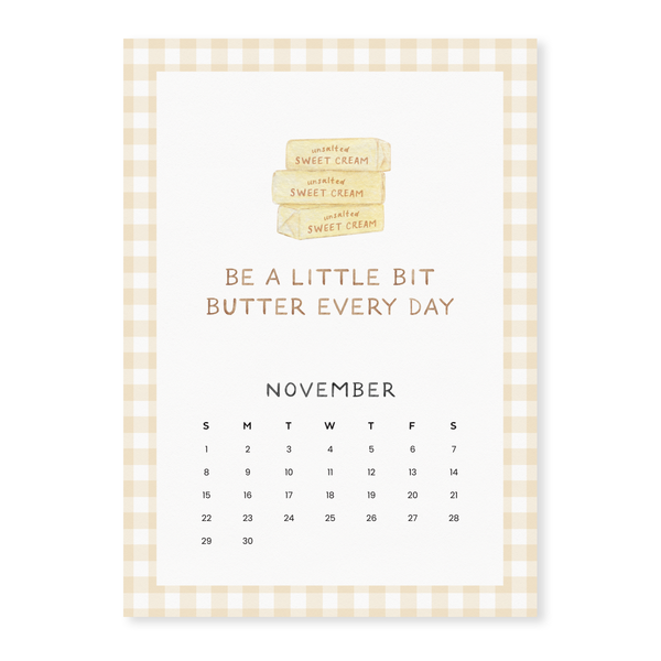 Farmers Market Affirmations — 2026 Kitchen Calendar w Magnet