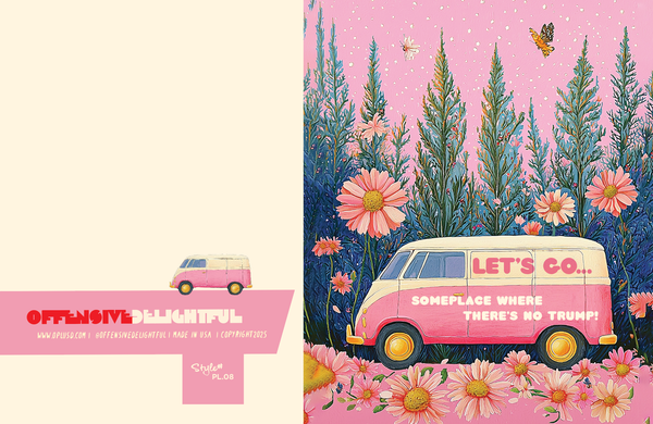 NO TRUMP VAN political everyday card