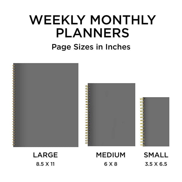 2026 Color Wave Medium Weekly Monthly Planner