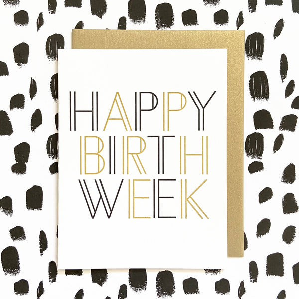 Happy Birth Week Greeting Card