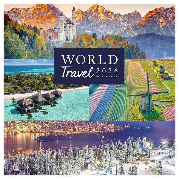 2026 World Travel Daily Desktop Calendar