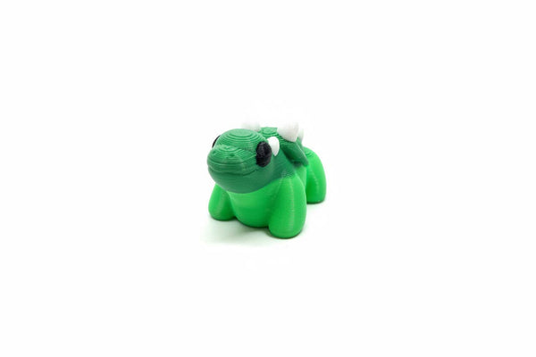 Stegosaurus Dinosaur (Two Toned Green) • Mini 3D Printed Articulated Animal • Flexi Animals • Pocket Pets • Pocket Pals • Desk Pets [#85]