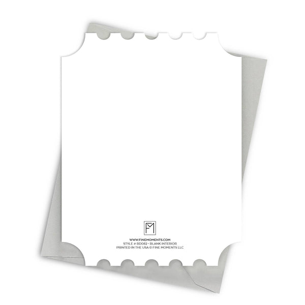 VIP Birthday – Foil-Pressed Ticket-Shaped Birthday Card
