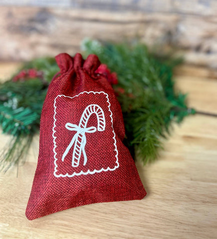 Christmas Gift Bags: Candy cane