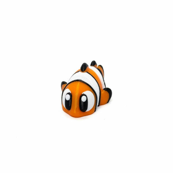 Clownfish • Mini 3D Printed Articulated Animal • Flexi Animals • Pocket Pets • Pocket Pals • Desk Pets