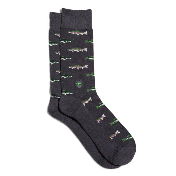 Socks that Protect National Parks | Fish - Outdoorsy Gifts: Medium