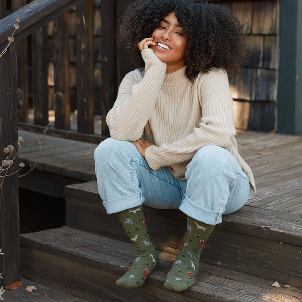 Socks that Save Goats | Gifts for Farm Animal Lovers: Medium