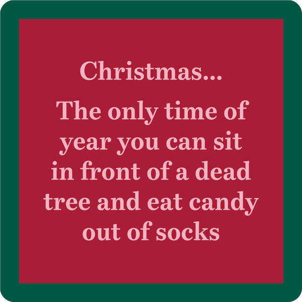 COASTER Xmas Dead Tree | Funny Party Gift | Home Bar Decor