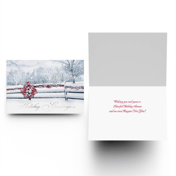 Trimmed in Scarlet Boxed Holiday Cards