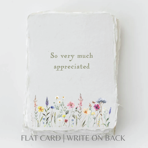 So Appreciated | Eco-Friendly Thank You Greeting Card