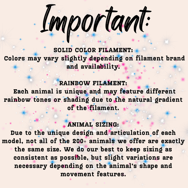 Elephant • Mini 3D Printed Articulated Animal • Flexi Animals • Pocket Pets • Pocket Pals • Desk Pets