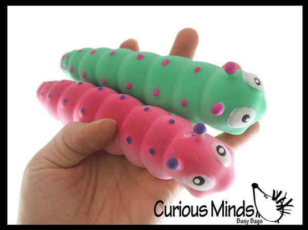 Sand Filled Stretchy Caterpillar Moldable Sensory, Stress